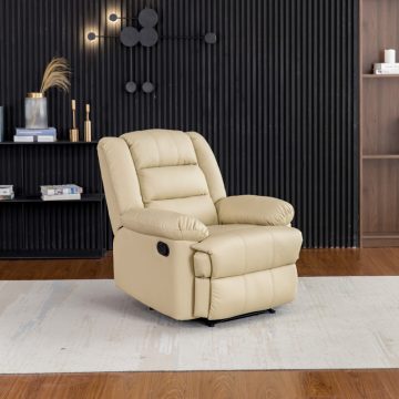   Manuális fekvőfotel, relax fotelágy bézs PU (JNF-MANUAL-BEIGE) JN-R8053A51